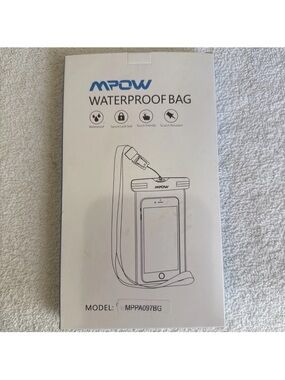 Mpow Waterproof Bag W/straps 2 Pk Model # MPPA097BG Brand New